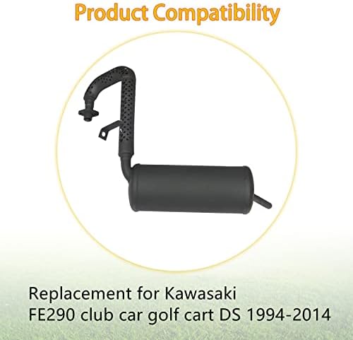 Замена на пригушувач на издувни гасови WflnHB за издувни гасови за Cawasaki Club DS GAS Golf Cart W/Fe290 1994-UP