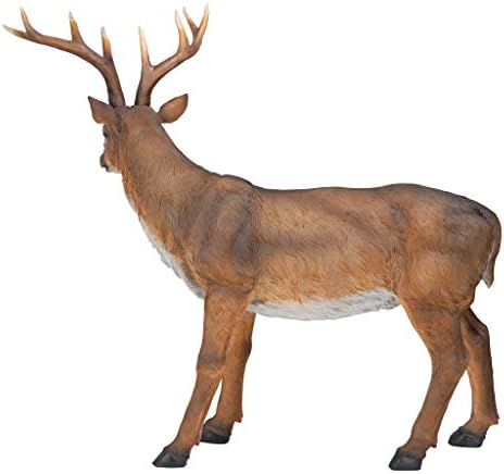 Дизајн Toscano JQ7105 Big Rack Buck Deer Garden Decoy Animal Statutue, 28 инчи, целосна боја