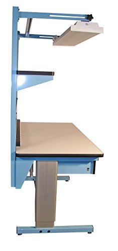 Pro-line BIB17 Комплетна две клупи за прилагодување на висината на висината со додатоци, 72 x 30 пластична работна површина на ламинат,