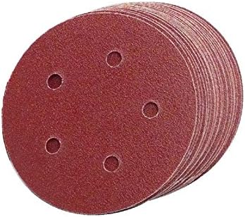 Sungold Abrasives 36465 5 in. 5-дупки со 60-ритани премија тешки тешки F-тежини алуминиум оксид кука и дискови за пескарење