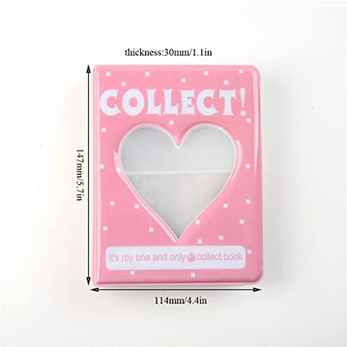 TFIIEXFL фото албум држач за држач за картички за прием на чување, Hollow Love Heart Horder Photoshind, визит -картичка торба за фото -картичка