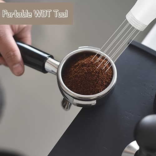 Еспресо кафе -мешалка, алатка за дистрибуција на еспресо, алатка за мешање на кафе, професионална бариста рачна игла алатка за дистрибуција
