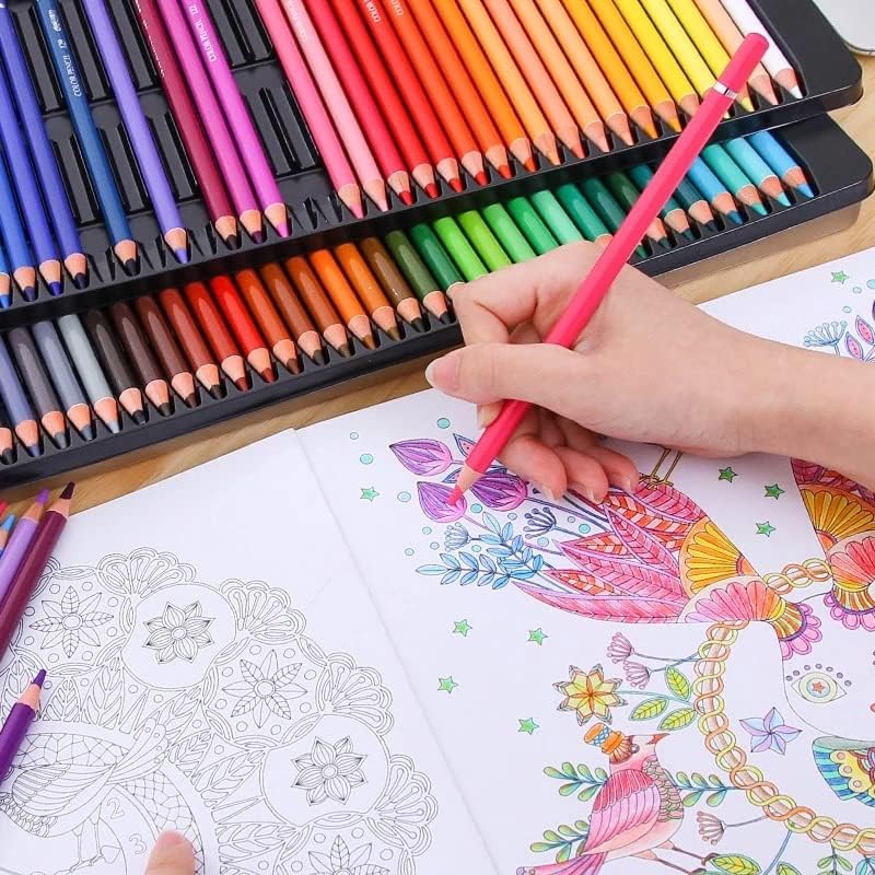 Ореота пастери бои во боја моливи во боја моливи поставени за боење на училишните уметнички материјали