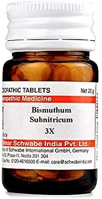 Д -р Вилмар Швабе Индија бизмут -таблета Тритурација Тритурација 3x