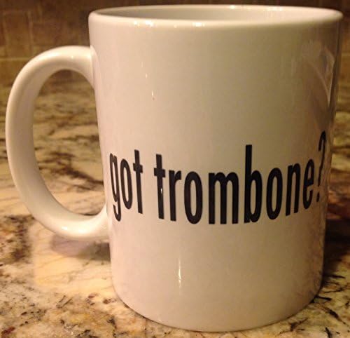 Керамички кафе чај чаша чаша 11oz доби тромбон? Смешен одличен подарок нов