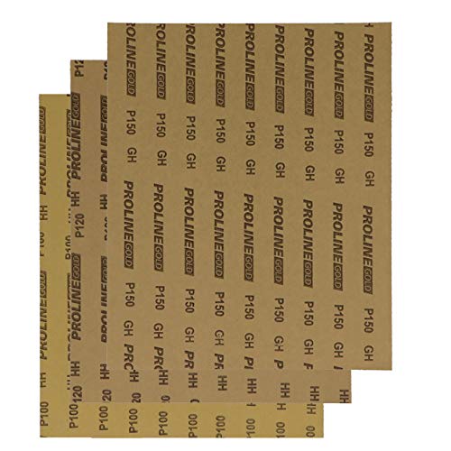 Алатки Agera 632023-916 Proline Gold Sharding Sheet Combi P100/120/150 сет од 6 сиви/црни