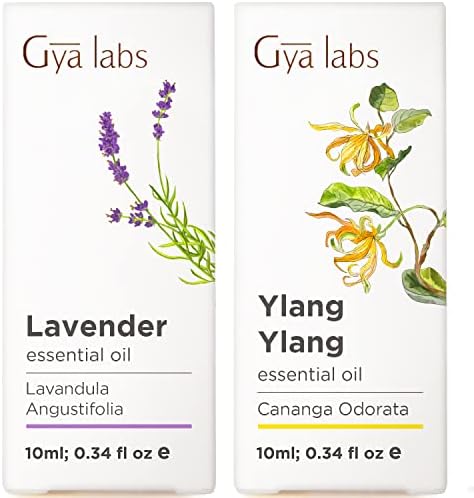 Есенцијално масло од масло од лаванда за дифузер и есенцијално масло за дифузер и ylang ylang за сет на кожата - чисто терапевтски одделение