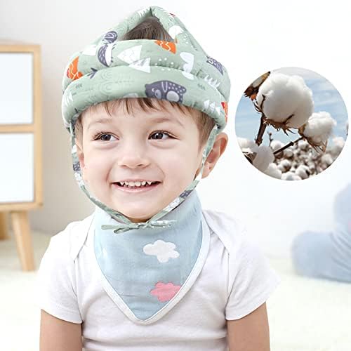 Икасус бебе глава заштитник капаче за заштита на главата капа за мека заштитник шлем за бебиња за деца, без никаква судрат безбедност на капакот