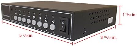 Evertech Office Home Analog Video Security Camera CTV CCTV Color Quad Splitter процесор 4 канал/порта реално време со далечински управувач