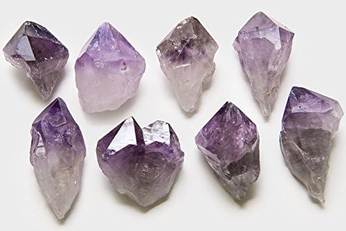 Материјали за хипнотички скапоцени камења: 15 парчиња АА одделение аметистични точки - SM/Med - 1 до 2 секој - убави материјали за најголемиот