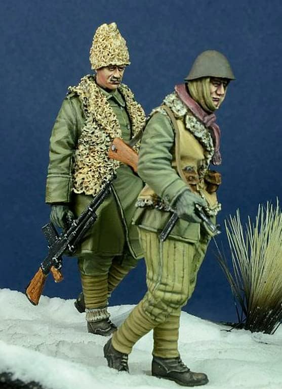 Минијатурен модел на Војник од 1/35 смола, комплет за модел на смола од Втората светска војна