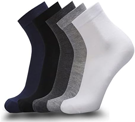 N/A 10 пара/многу машки памучни чорапи црни деловни чорапи што дишат есенска зима за машки