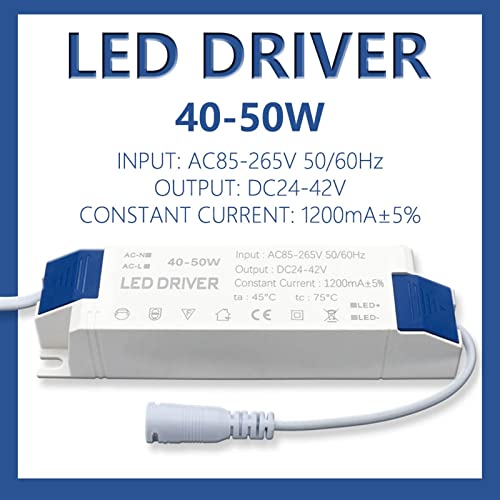 GOOFFY LED LED 40-50W панел ламба за напојување Трансформатор DC24-42V излез AC85-265V 1200MA 1500MA LED надворешен возач DC возачи