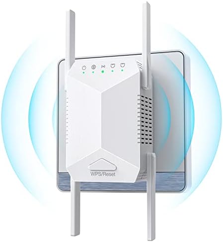 WiFi Extender, повторувачот на Интернет засилувач опфаќа до 6000 квадратни уреди и 35 уреди, засилувач со двојна лента од 1200Mbps,