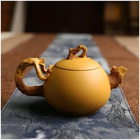 Eyhlkm Кинески чајник сите рачно изработени виолетова глинеста чајник рачно изработена уметност чајник имитација на кора стил чај чај сет