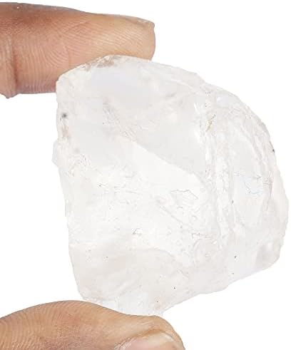 401,35 КТ. Белиот кварц скапоцен камен АА груб скапоцен камен сертифициран за заздравување на кристалот Wicca & Reiki FJ-277