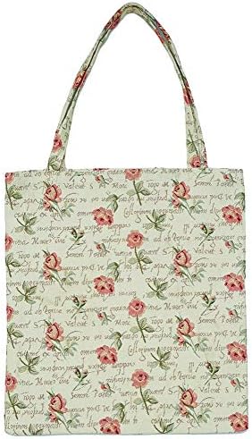 Signare Tapestry за еднократна употреба на намирници Еко-пријателски шопинг торба со розово розово дизајн