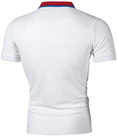 Машки голф кошули лето кратки ракави маица обична атлетска истегнување спортски поло палоше маички тенис на отворено кошула