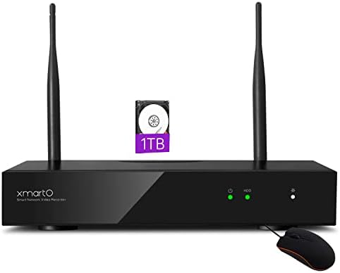 Xmarto WNQ28-DW 8 Канал 5MP Ultral HD Security Network Videe Ricter NVR систем со вграден WiFi рутер, поддржува 8 камери, вклучен