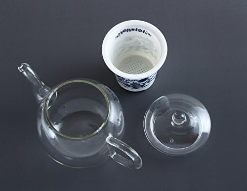 東洋 セラミックス Направено од стаклена чајник отпорен на топлина, 370мл, буле
