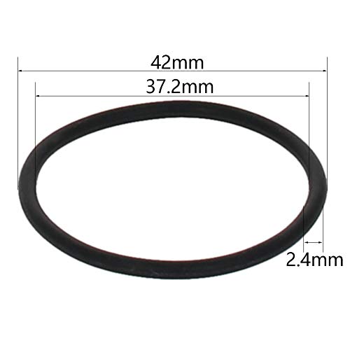 ОТМРО нитрил гума О-прстени 42мм ОД 37,2мм ID 2,4 мм ширина, метрички запечатување на запечатување, пакет од 1