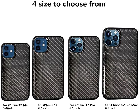 Dragon Carbon Real Carbon Fiber Thone Case за iPhone 12 Mini - сјајно