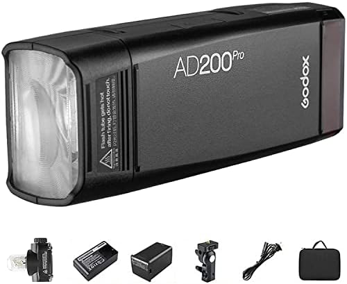 Godox AD200Pro Џеб Блиц Со Godox XProII-S Безжичен Флеш Активирањето За Sony Камера