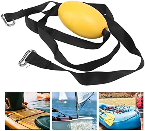 Fecamos Kayak Anchor Buoy, 170cm должина на веб -мрежи лесна за поправање и ослободување на пловни чамци со јаже од 18-20 стапки