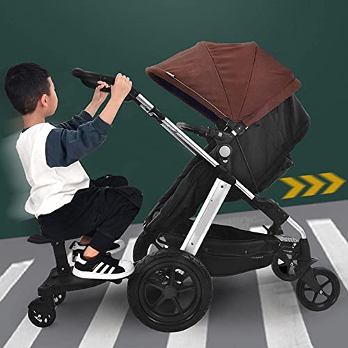 Yitopus Universal 2in1 шетач за возење со шетач, шетач за бебиња од второ дете со помошна педала за да патува додатоци за шетачи за бебиња,