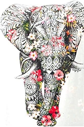DIY боја по броеви за возрасни почетник DIY 5D дијамантски сликарство бебе слон животински крст -бод комплет за целосен круг везови мозаик