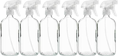 6 пакувања од 16 мл, чисти шишиња за спреј за стакло - контејнери за еднократно користење со прилагодлив распрскувач: Запалување и поток - За