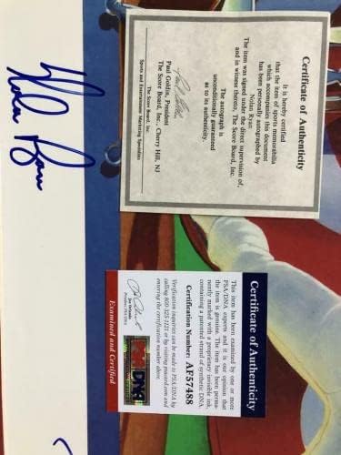 Нолан Рајан Рон Луис Печати потпишан автограм автоматски автограмиран бејзбол ПСА/ДНК - Автограмирана МЛБ уметност