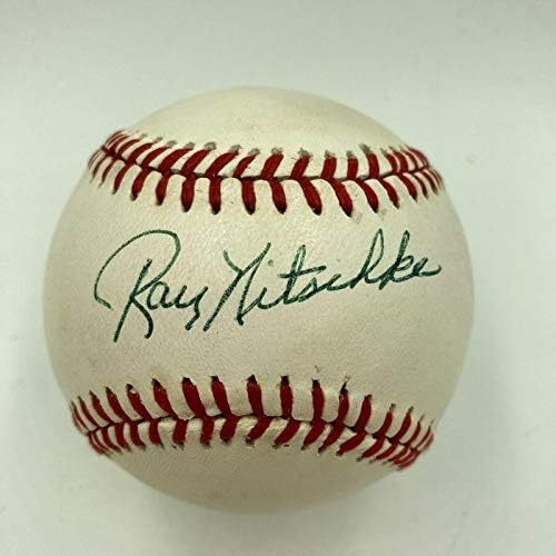 Реј Ничке потпиша автограмиран официјален бејзбол на Националната лига JSA COA - НФЛ автограмираше разни предмети