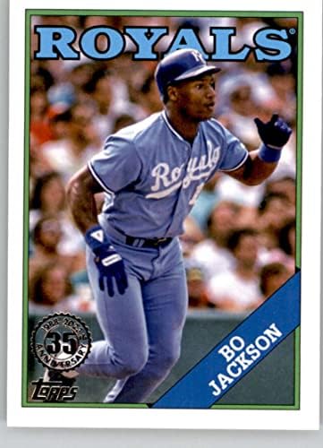 2023 Топс 1988 Бејзбол T88-51 Бо acksексон Канзас Сити Ројалс Бејзбол Трговска картичка