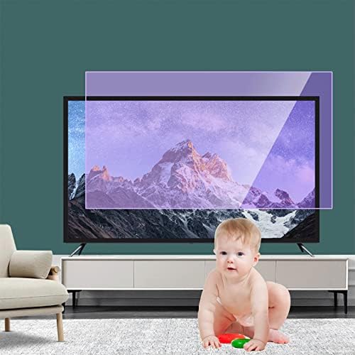 Заштитувачи на ТВ-екранот со анти-сина светлина на WSAH, заштитен филтер за монитор на УВ и зрачење, намалување на рефлексија на сјајот