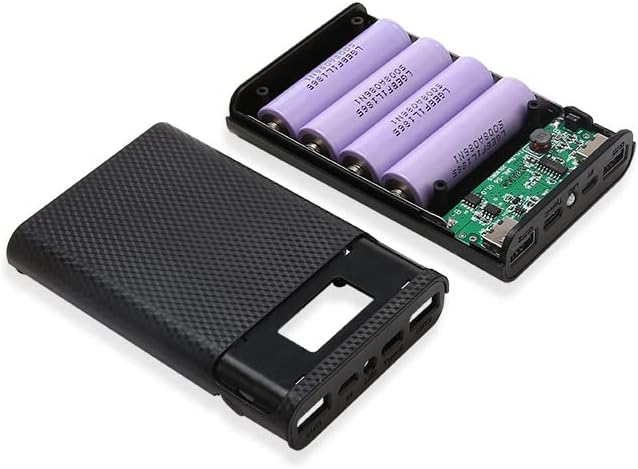 Хилитанд Пренослива Самостојна Кутија За Батерии за БРЗО ПОЛНЕЊЕ USB 4 x 18650 Мала Големина И Лесна Кутија За Напојување Без Заварување