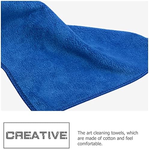 Запостави чистење партал 4 парчиња мали крпи за чистење за уметничко сликарство во боја на вода за чистење крпи сини крпи