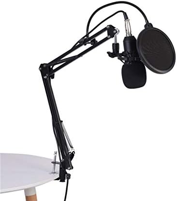 Zrqyhn BM800 Студио Кондензатор Микрофон АРМ штанд поп филтер за пена за рекорди, за снимање и радиодифузија во студиото
