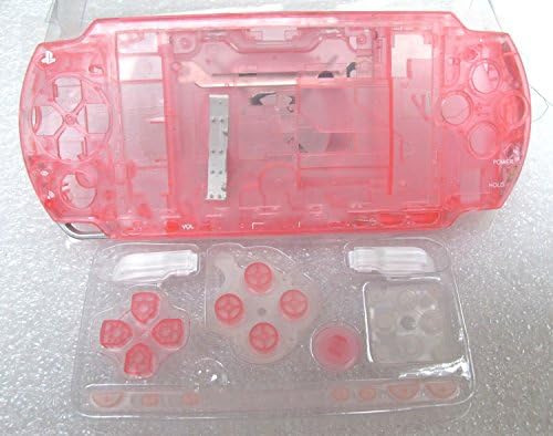 Замена на целосна обвивка за куќиште за куќиште со завртки за копчиња за PSP 2000 PSP2000-чиста розова боја