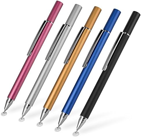 Пенкало за пенкало во Boxwave Compatible со ZZB Android 11 Tablet CP20Silver - FineTouch капацитивен стилус, супер прецизно пенкало