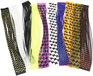 20 парчиња 10 -колони риболов свирка мами мешани бои DIY силиконски здолништа со целосни листови за свирки редовните бои на здолништа