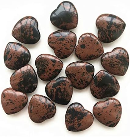Шиту 1 парчиња природно црвен тигар кристален облик на срцев облик камен медитација за лекување чакра природни камења и минерали ylsh112