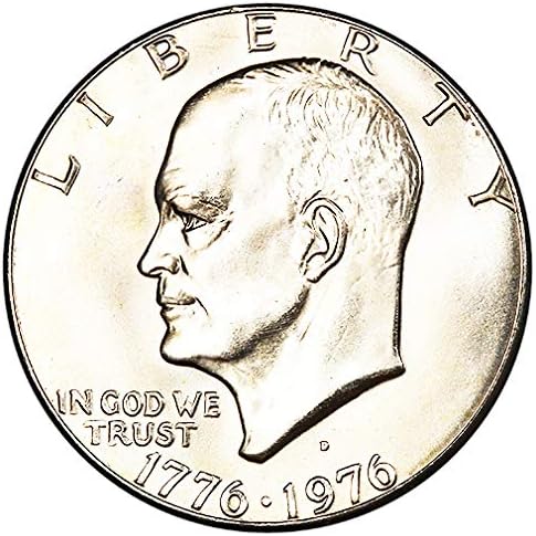 1976 г Тип 2 Бу Бикенденјален Ајзенхауер Долар Избор не е опкружено нанен нане