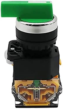 Gummy 22mm селектор на копчето Ротари прекинувач за заклучување на моментот 2NO 1NO1NC 2 3 Позиција DPST 10A 400V прекинувач за напојување