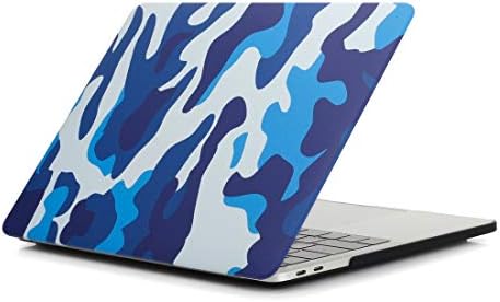 Zhangjun Телефон компјутер кутија сина маскирна шема лаптоп вода декорации компјутер заштитен случај за MacBook Pro 13.3 инчи A1989 Cover