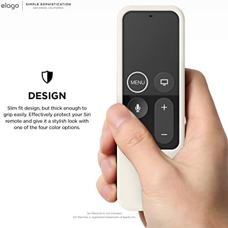 ЕЛАГ Р2 Слим случај компатибилен со далечинскиот управувач од 1 -та генерација на Apple TV Siri - тенок дизајн, силикон без гребење,
