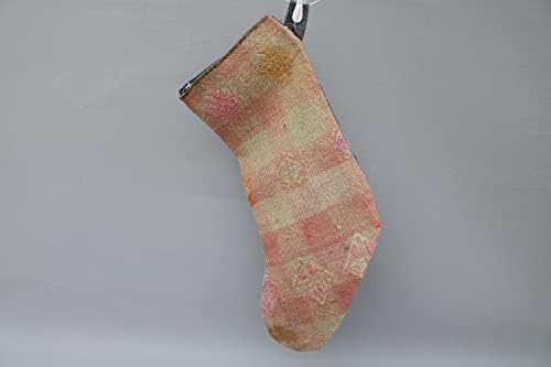 Подарок за перници Сарикаја Божиќно порибување, кафеаво порибување, шарени Божиќни чорапи, порибување на Килим, порибување на