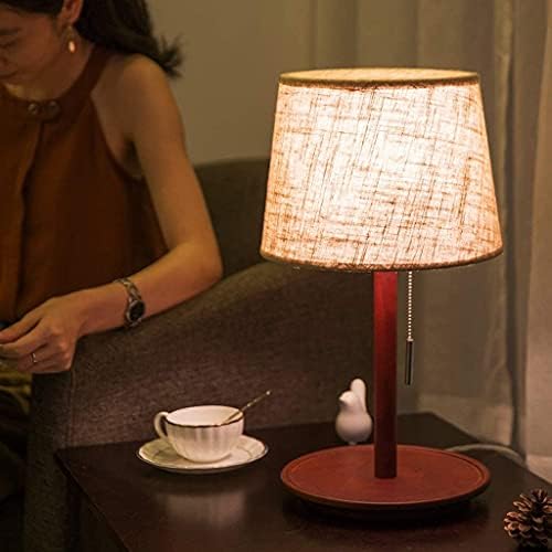 Lyе нордиска табела за ламба Спална соба Едноставна американска свадба ретро топло јапонско цврсто дрвено креветчето за ламба за маса