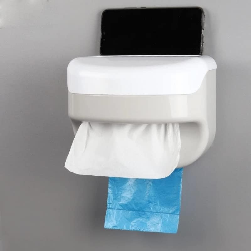Орела Погоден мултифункционален држач за тоалетна хартија водоотпорен држач за бесплатни додатоци за хартиени крпи