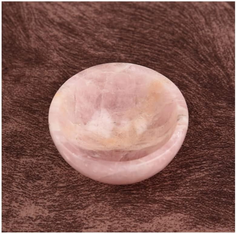 Gagzi Reiki Природно рачно изработено розово кварц чинија криви фенг шуи сад духовни кристали заздравување кристали енергетски